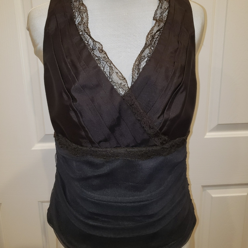 Etcetera Brown Dress top Sz 4